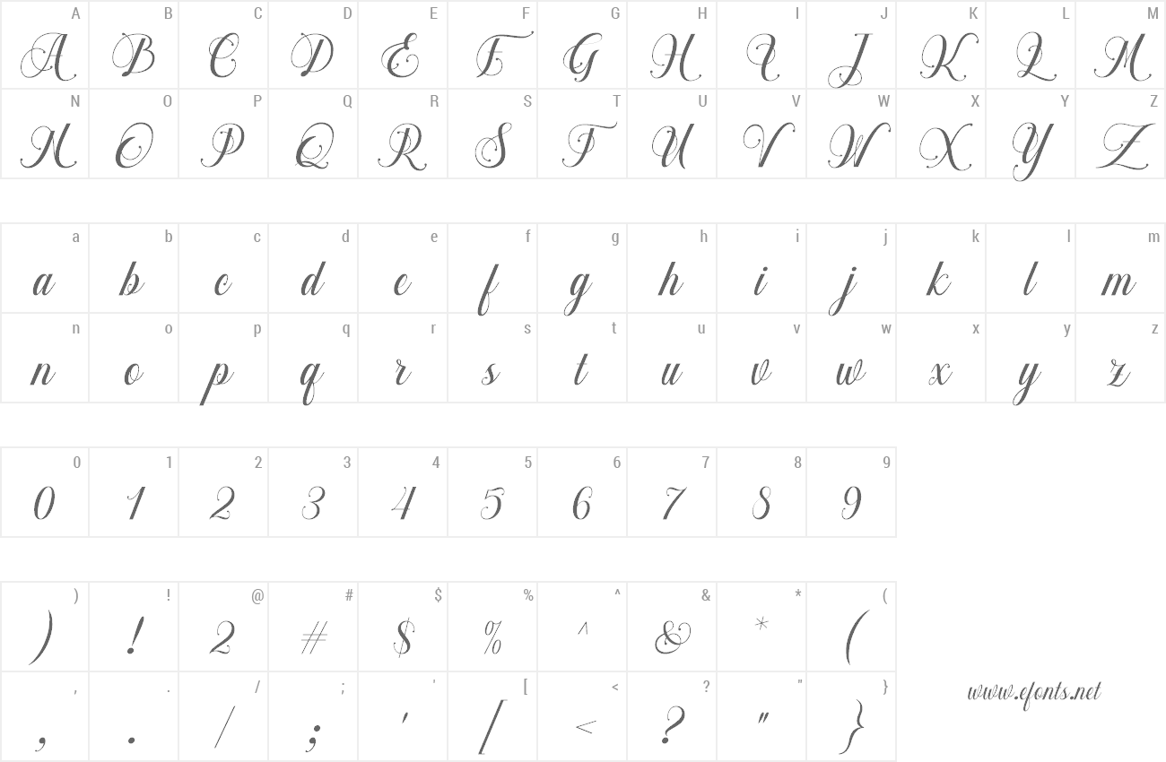 Font Chalisa Oktavia preview